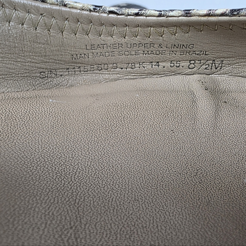 Tory Burch Python Snakeskin Embossed Reva Ballet … - image 8